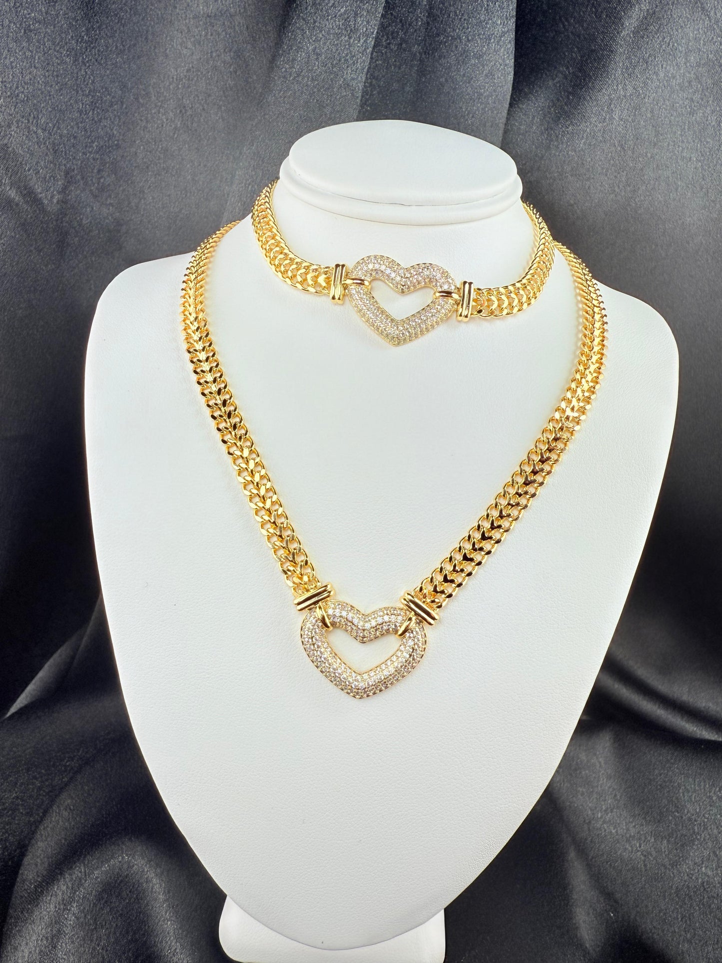 Heart Duo GOLD PLATED