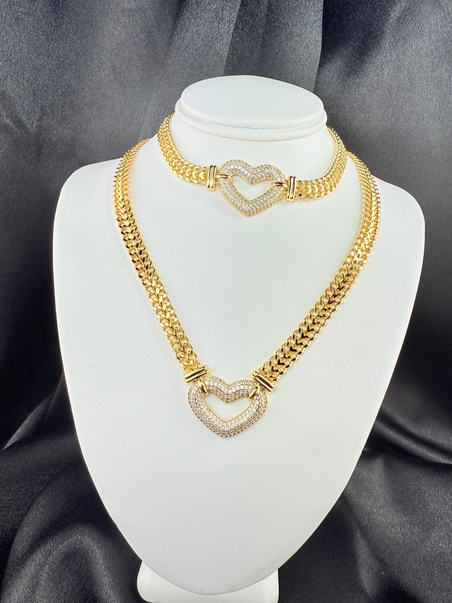 Heart Duo GOLD PLATED
